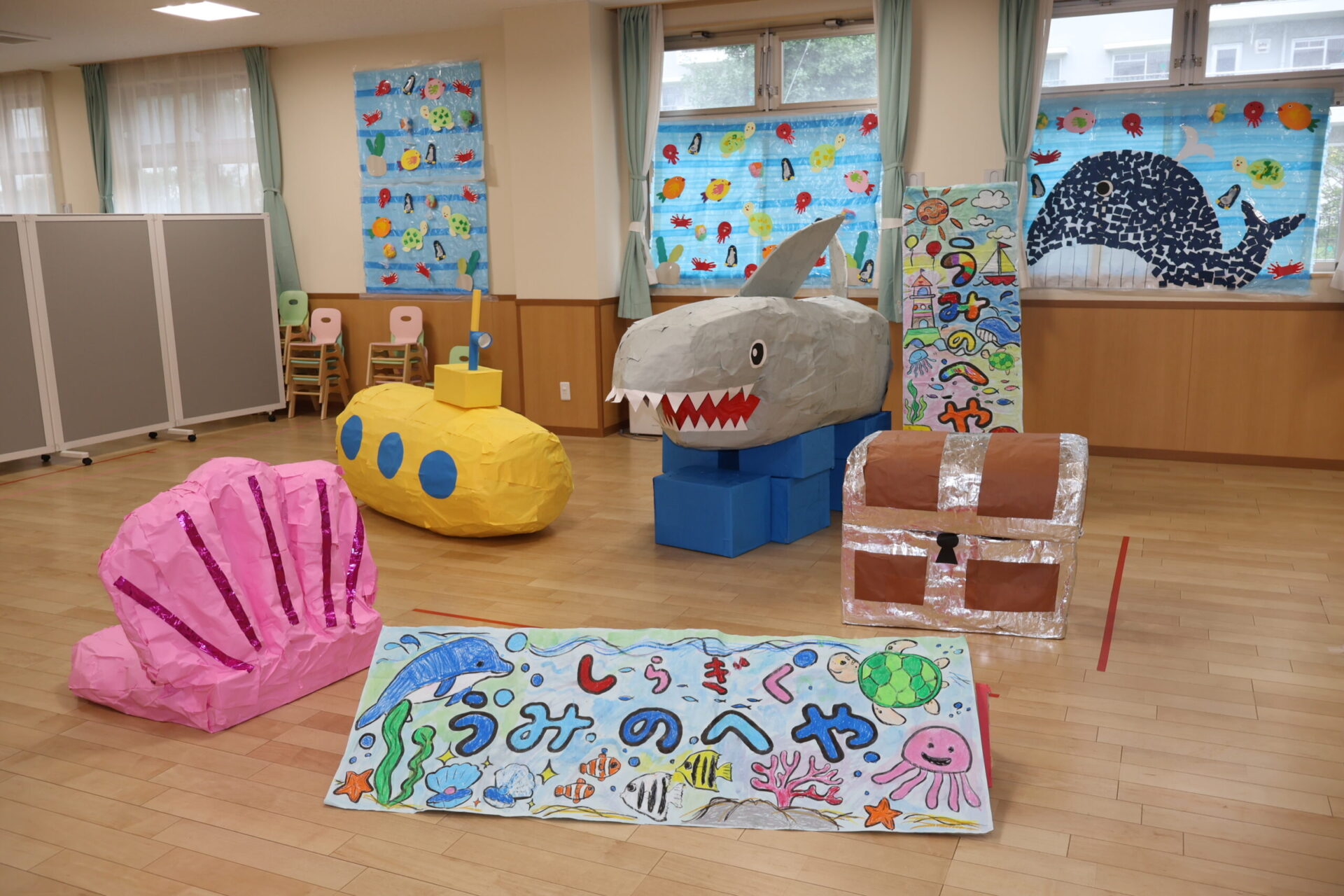保護中: 西上尾しらぎく幼稚園の7月の様子